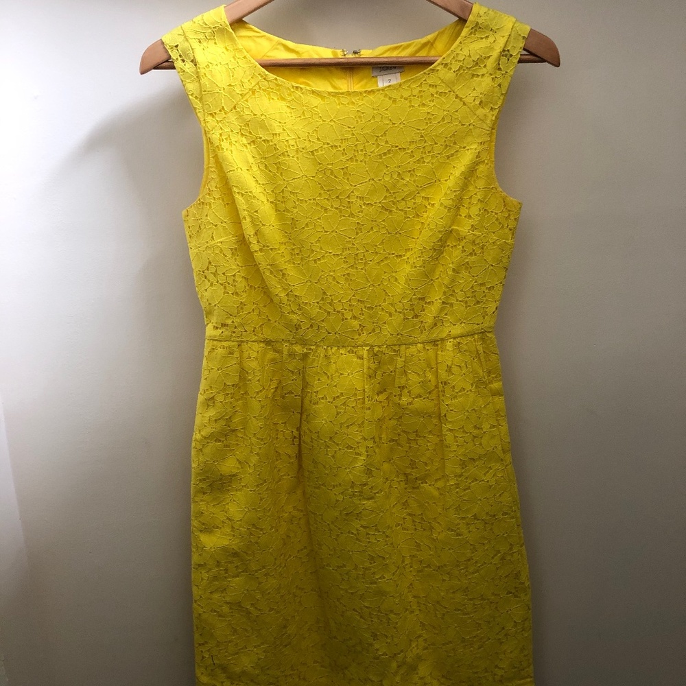 Lace JCrew dress in perfect pre-worn condition